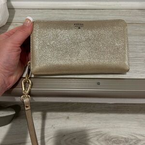 Leather fossil wallet